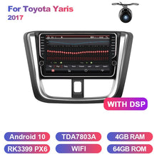 Laden Sie das Bild in den Galerie-Viewer, Eunavi 2 din car radio stereo multimedia for Toyota Yaris 2017 GPS Android 2din headunit TDA7851 RDS Subwoofer USB BT WIFI