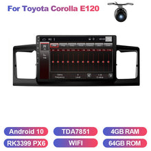 Charger l&#39;image dans la galerie, Eunavi 4G 64G Car DVD Player For Toyota Corolla E120 BYD F3 2 Din Car Multimedia Stereo GPS Auto Radio 8Core Android 10 DSP