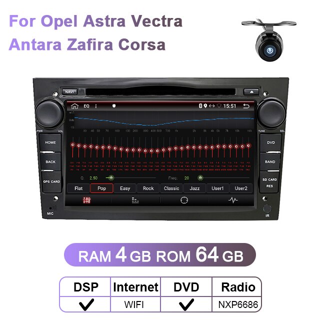 Eunavi 2 Din ChG DSP Android Tsar Radio DVD DVD Stereo Player Für Opel Astra HGY Vectra Antara Zafira Corsa Vivaro Meriva Veda