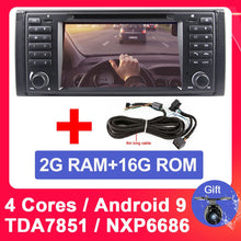 Charger l&#39;image dans la galerie, Eunavi 1 din Android 9 Car DVD For BMW E39 1996-2003 E53 X5 GPS Multimedia Radio Stereo player DSP WIFI 4GB 64GB headunit 8 core