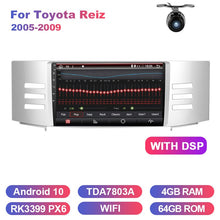 Cargar imagen en el visor de la galería, Eunavi car radio stereo multimedia for Toyota Reiz 2005-2009 double 2 din headunit TDA7851 Android 10 GPS Navigation audio