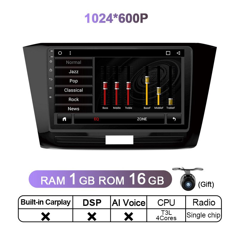 Eunavi 4G 2 Din Android 11 Car Radio Multimedia Player For VW Passat B8 Magotan 2015 - 2018 Autoradio dvd tablet GPS Navigation