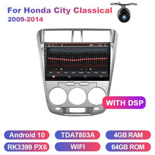 Cargar imagen en el visor de la galería, Eunavi 2 din car radio stereo multimedia for Honda City Classical 2009-2014 gps 2din Android 10 headunit Subwoofer USB