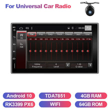 Load image into Gallery viewer, Eunavi Android 10 2 Din Car Radio Multimedia Video Player Universal 7&#39;&#39; HD Screen Audio Stereo Autoradio Navigation GPS NO DVD