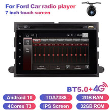 Charger l&#39;image dans la galerie, Eunavi Car DVD 2 din radio for Ford 500/F150/Explorer/Edge/Expedition/Mustang/fusion/Freestyle Android 10 stereo gps multimedia