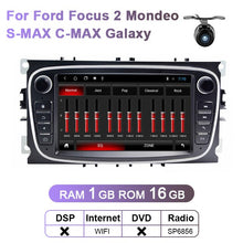 Cargar imagen en el visor de la galería, Eunavi 2 Din Android Car DVD Multimedia Player GPS for FORD Focus 2 II Mondeo S-MAX C-MAX Galaxy 2Din 4G 64GB Touch screen