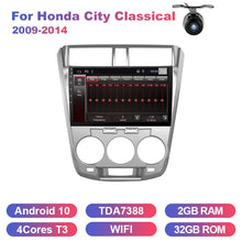 Cargar imagen en el visor de la galería, Eunavi 2 din car radio stereo multimedia for Honda City Classical 2009-2014 gps 2din Android 10 headunit Subwoofer USB