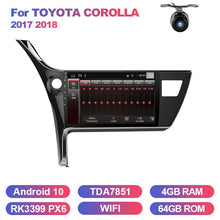 Załaduj zdjęcie do przeglądarki galerii, Eunavi car multimedia playe radio audio stereo gps auto for Toyota Corolla 2017 2018 navigation touch screen wifi Android 10