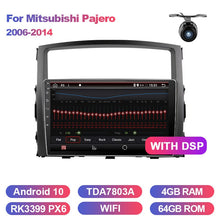 Cargar imagen en el visor de la galería, Eunavi 2 Din Car Radio For Mitsubishi Pajero 2006-2014 Multimedia Video Player Unit System 9&#39;&#39; Screen 4G Audio GPS Android 10