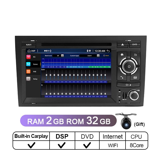 Car Radio DVD 2 DIN Android 10 Autoradio For Audi A4 B6 B7 S4 B7 B6 RS4 B7 SEAT Exeo 2DIN car stereo Multimedia GPS Navigation