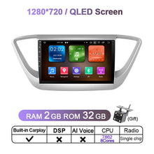 Load image into Gallery viewer, Eunavi 4G 2 Din Android 11 Car Radio For Hyundai Solaris 2 Verna 2016 - 2018 GPS Navigation 2Din DVD Multimedia Video Player