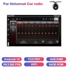 Load image into Gallery viewer, Eunavi Car Multimedia Player Universal For Nissan Android 10 2Din Auto Radio Touch screen GPS Navigation DVD Headunit WIFI RDS