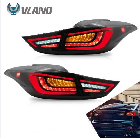 Akcesoria samochodowe VLAND LED tylne światła montażowe na lata 2011-2016 Hyundai Elantra 2013-2014 Elantra Coupe lampa tylna Full LED DRL