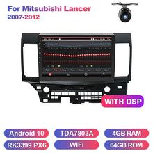 Load image into Gallery viewer, Eunavi 2 din car radio stereo multimedia For Mitsubishi Lancer 2007-2012 Navigation GPS TDA7851 2din NO dvd cd player Android 10