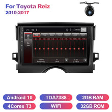 Załaduj zdjęcie do przeglądarki galerii, Eunavi 2 din car radio stereo multimedia GPS for Toyota Reiz 2010-2017 2din headunit TDA7851 Subwoofer USB NO DVD Android 10