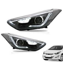 Załaduj zdjęcie do przeglądarki galerii, VLAND Headlamp Car Headlight Assembly for 2011-2016 Hyundai Elantra Coupe 2013-2014 Head light moving turn signal Dual Beam Lens