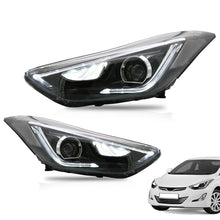 Load image into Gallery viewer, VLAND Headlamp Car Headlight Assembly for 2011-2016 Hyundai Elantra Coupe 2013-2014 Head light moving turn signal Dual Beam Lens