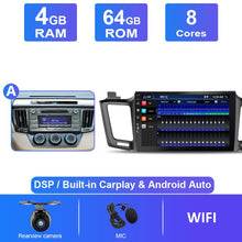 Charger l&#39;image dans la galerie, Eunavi Android 10 Autoradio For Toyota RAV4 2013 2014 2015 - 2018 Car Radio Multimedia Video Player GPS Navi 4G 64G No 2 din DVD