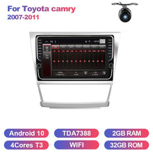 Załaduj zdjęcie do przeglądarki galerii, Eunavi car multimedia player radio gps navigation for Toyota camry 2007 2008 2009 2010 2011 auto stereo Android 10 no dvd 2 din