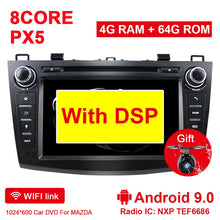 Załaduj zdjęcie do przeglądarki galerii, Eunavi Android 9 Car DVD for MAZDA 3 2007-2012 2 din Multimedia radio stereo player gps navigation 1024*600 HD dsp Octa core