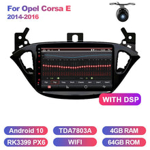 Cargar imagen en el visor de la galería, Eunavi 2 din car radio 4G+64G android 10 for Opel Corsa E 2014 2015 2016 GPS Navi WIFI car stereo PX6 1.8GHz Autoradio no dvd