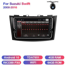 Cargar imagen en el visor de la galería, Eunavi Double 2 Din Car radio dvd multimedia For Suzuki Swift 2008-2016 2din Stereo headunit GPS Autoradio NO CD Android 10