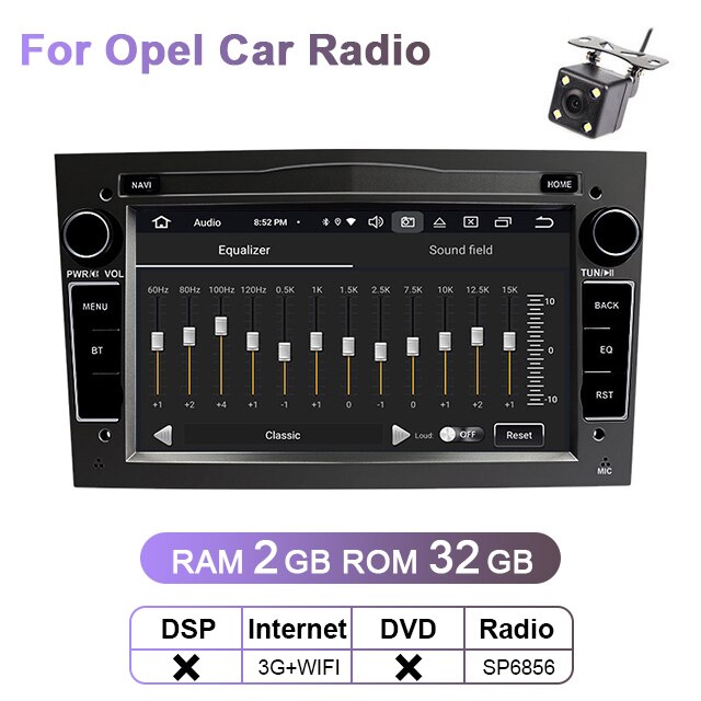 Eunavi 2 Din ChG DSP Android Tsar Radio DVD DVD odtwarzacz stereo dla opla Astra HGY Vectra Antara Zafira Corsa Vivaro Meriva Veda