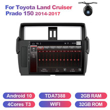 Laden Sie das Bild in den Galerie-Viewer, Eunavi 2 din car radio stereo for Toyota Land Cruiser Prado 150 2014-2017 Android 10 2din multimedia GPS Navigation NO DVD