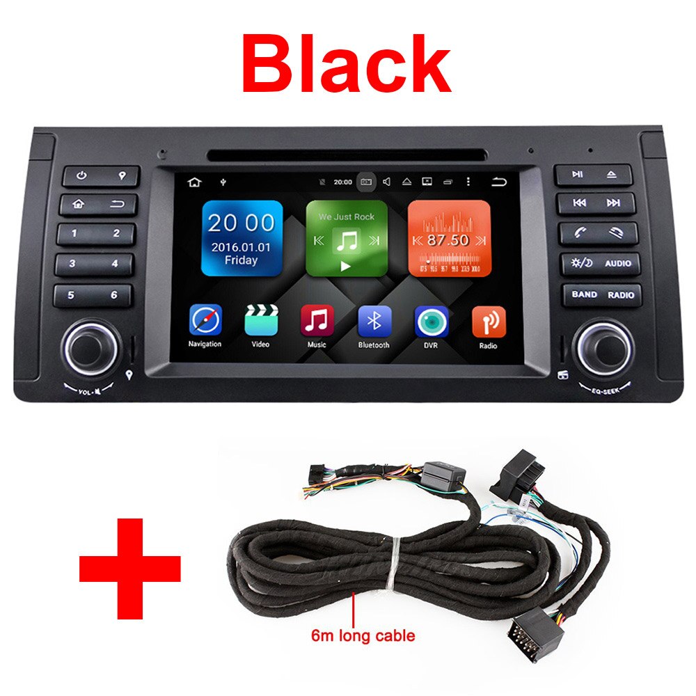 Eunavi 1 din Android 9 Car multimedia DVD Player For BMW E53 E39 X5 Multimedia Auto Radio Stereo 7'' Octa 8 core dsp 4G 64GB RDS