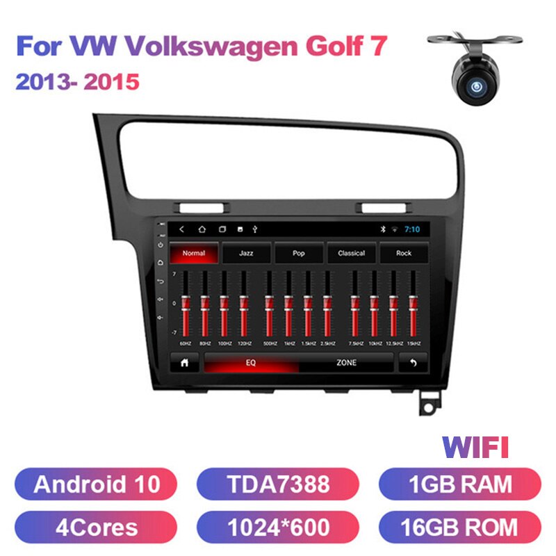 Eunavi 2 Din Tsar Radio GPS für IN Volkswagen Golf Golf Golf 2013-2015 Multimedia Player CHG SCHHG Auto Audio Stereo Autoradio Android