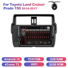 Load image into Gallery viewer, Eunavi 2 din car radio stereo for Toyota Land Cruiser Prado 150 2014-2017 2din multimedia GPS Navigation no cd dvd Android