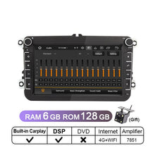 Charger l&#39;image dans la galerie, Eunavi 2 Din Android 10 Car Radio Multimedia Video Player For VW Golf 7 Polo Passat b7 b6 Jetta Seat Tiguan Octavia 2Din GPS DVD