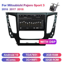 Laden Sie das Bild in den Galerie-Viewer, Eunavi 2 Din Car Radio GPS For Mitsubishi Pajero Sport 3 2016 2017 2018 Multimedia Video Player 9&#39;&#39; Screen GPS Audio Navigation