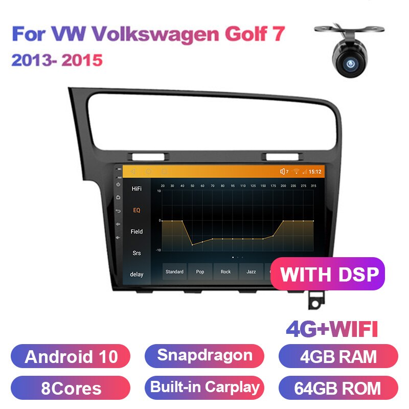 Eunavi 2 Din Tsar Radio GPS für IN Volkswagen Golf Golf Golf 2013-2015 Multimedia Player CHG SCHHG Auto Audio Stereo Autoradio Android