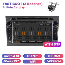 Charger l&#39;image dans la galerie, Eunavi 2 DIN Car Multimedia Player Android 10 Radio Audio Auto DVD GPS For Opel Astra Meriva Vectra Antara Zafira Corsa Vauxhall