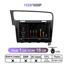 Załaduj zdjęcie do przeglądarki galerii, Eunavi 4G 1280*720 2 Din Android 11 Car Radio Multimedia Video Player For VW Golf 7 Golf7 2013 - 2017 2DIN DVD GPS Head Unit