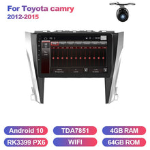 Załaduj zdjęcie do przeglądarki galerii, Eunavi android 10 car radio gps multimedia player For Toyota Camry 2012-2015 navigation radio video audio wifi touch screen BT