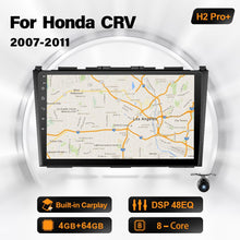 Cargar imagen en el visor de la galería, Eunavi 2 Din GPS Car Multimedia Player For Honda CRV 2007 2008 2009 2010 2011 Touch Sreen DSP RDS Autoradio Navigation Radio 4G