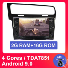 Load image into Gallery viewer, Eunavi 1 Din Android Car Radio Multimedia Player For VW Golf 7 Golf7 2013 2014 2015 2016 2017 GPS Navigation Audio Video WIFI