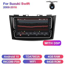 Załaduj zdjęcie do przeglądarki galerii, Eunavi Double 2 Din Android 10 Car radio dvd multimedia For Suzuki Swift 2008-2016 2din Stereo headunit GPS Autoradio no cd