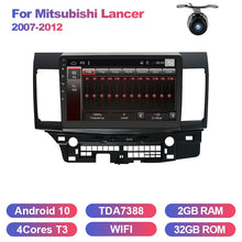 Load image into Gallery viewer, Eunavi 2 din car radio stereo multimedia For Mitsubishi Lancer 2007-2012 Navigation GPS TDA7851 2din NO dvd cd player Android 10