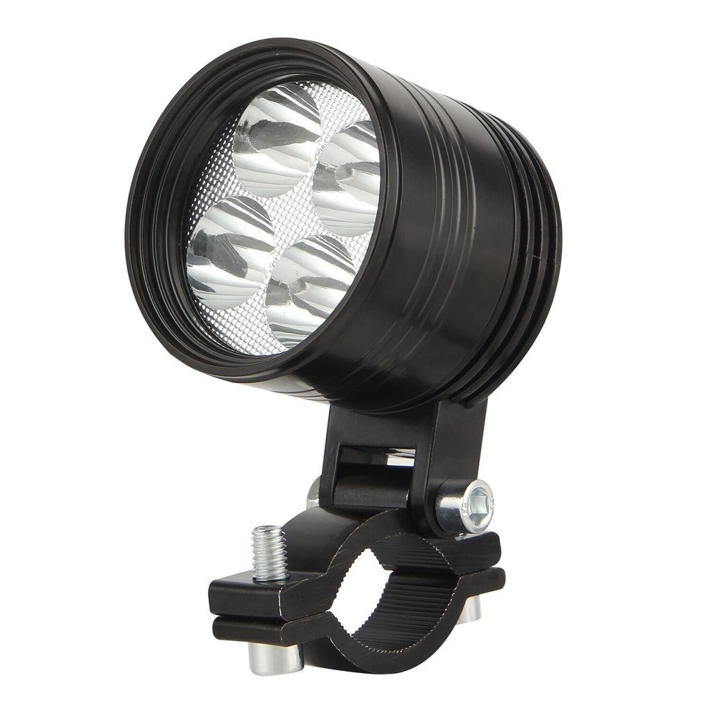 Led Work Light Motorcycle External Spotlight Work Light Mini Steel Cannon Glare Electric Car Led Car Light Modifica (Four Beads)