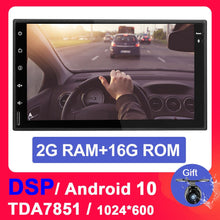 Cargar imagen en el visor de la galería, Eunavi 2 din 7&#39;&#39; Android 10 Universal Car Radio Multimedia player Double 2Din autoradio stereo GPS Navigation 4G WIFI NO DVD CD