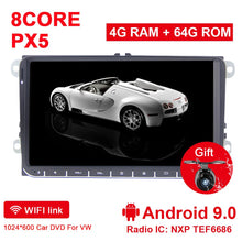 Laden Sie das Bild in den Galerie-Viewer, Eunavi 2 Din Android Car Radio GPS Multimedia for VW Passat B6 Polo GOLF 5 Touran Jetta Tiguan Magotan Seat Auto Audio 8CorRE 4G