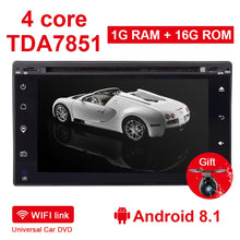 Load image into Gallery viewer, Eunavi 2 Din 6.2&#39;&#39; Android 8.1 Universal Car DVD Radio Multimedia Player Quad core 2Din Stereo GPS Navigation touch screen usb