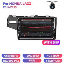 Cargar imagen en el visor de la galería, Eunavi 2 din System Car Multimedia Radio Stereo For 2014 2015 HONDA JAZZ FIT Right Hand Drive GPS 4G 64GB Android WIFI no dvd bt