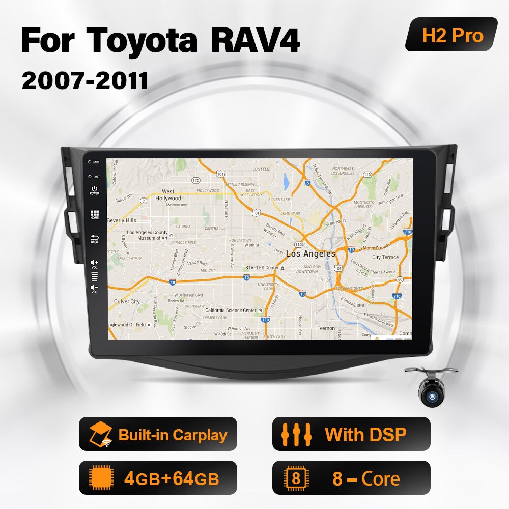 Eunavi 2 din King Radio für Toyota RAVCH Rav h 2007 2008 2009 2010 2011 Multimedia Player 2din Headunit ChG Wifi GPS Navigation