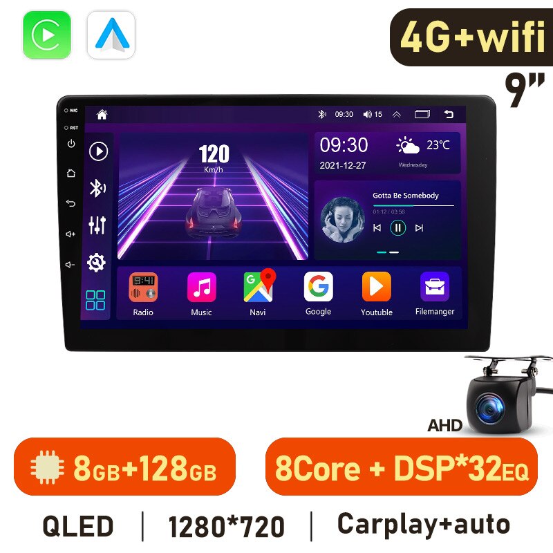 Eunavi 2din 4G Autoradio Android 10 For HYUNDAI I40 2012 - 2016 Car Radio Multimedia Video Player Navigation GPS RDS Carplay