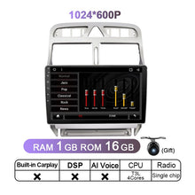 Laden Sie das Bild in den Galerie-Viewer, Autoradio 2din Android 11 car multimedia player for Peugeot 307 307CC 307SW 2002-2013 car radio GPS navigation WiFi Bluetooth 4G