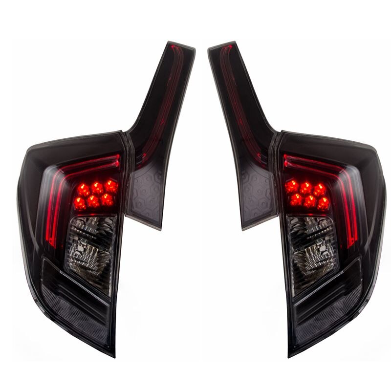 Vland For 2014-UP Honda Fit /JazzTail Lights Led Red Lens New Design Plug And Play